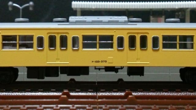 １０３系　クハ103-760 検査表記 クハ103-373[ラシ310F-3] 車体更新 (クハ103-431[ミツ23F-2] 改