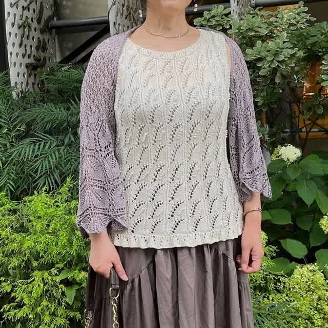 クチュール・ニット春夏 より スリーブレスプル 完成