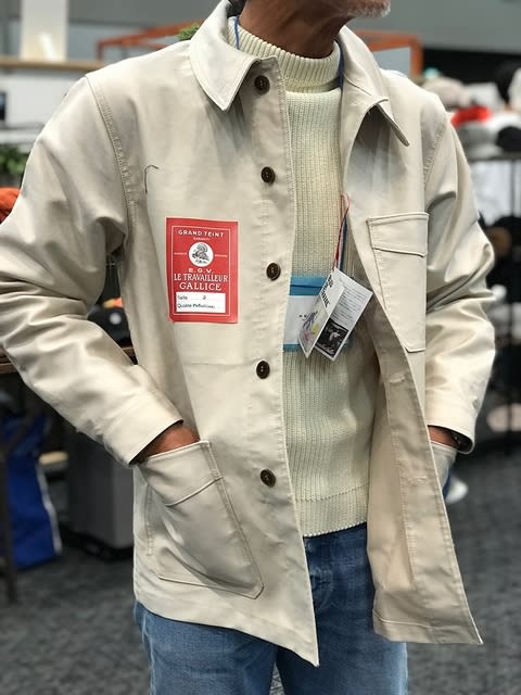 未使用に近い]ル トラヴァイユール ガリス モールスキンベスト