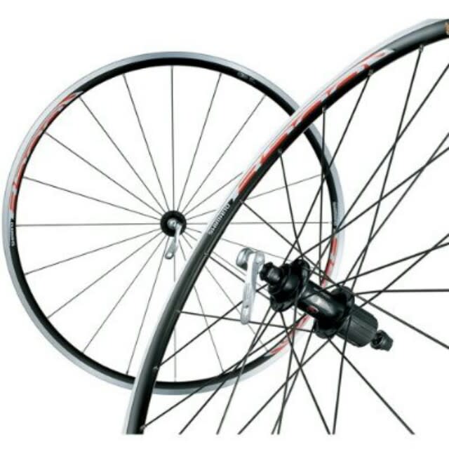 SHIMANO WH-R501 前後セット 赤ロゴ (オーバーホール済み