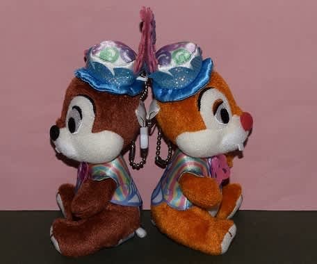 ディズニー　チップ　デール　イースター　卵　ぬいぐるみバッジ　ぬいば　セット 東京ディズニーランド ディズニー 通販 イースター 2021 うさ