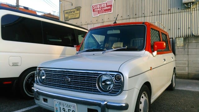 21型SUZUKIラパンの仕様変更 - サバーブモーター＆犬の美容室mairu