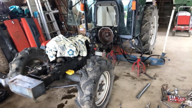 クボタ GL467 胴割りからエンジン分離など - 内和農園ドタバタ日記