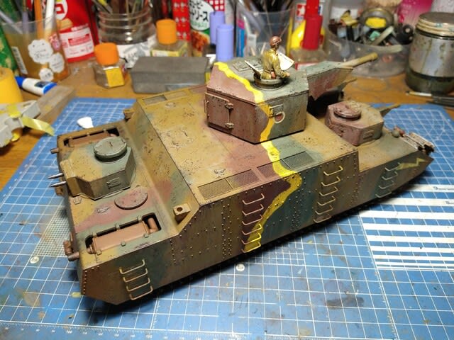 タコム1/35 日本陸軍150t超重戦車「オイ車」製作記 その9（最終