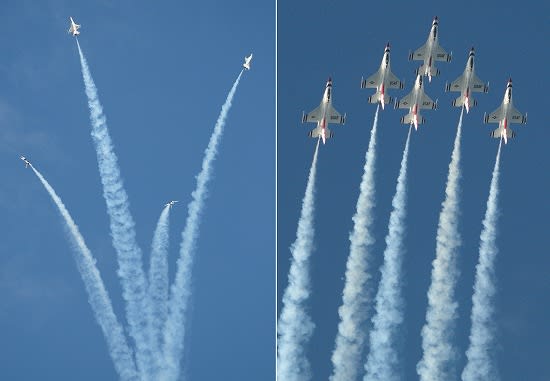 1/48 F-16サンダーバーズ&T-4ブルーインパルス 2009三沢来日時 1/48 F-16サンダーバーズ&T-4ブルーインパルス 2009三沢来日時