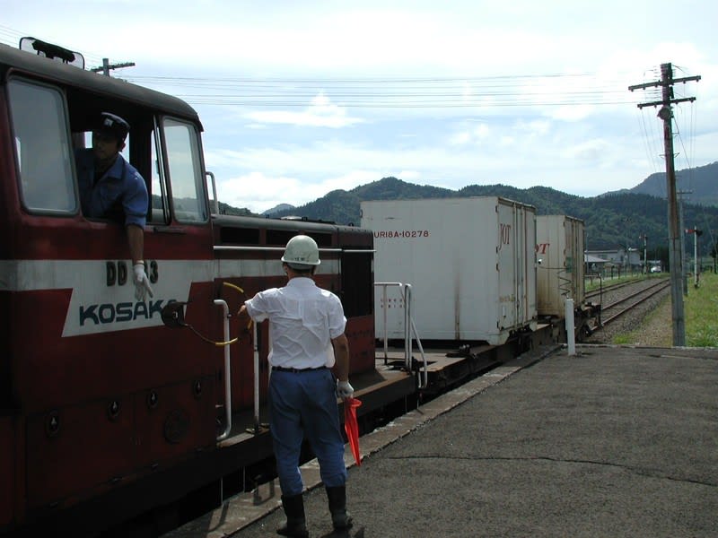 経典 タブレットの通過授受を見学 小坂鉄道・茂内駅 - photo monmon コレクション