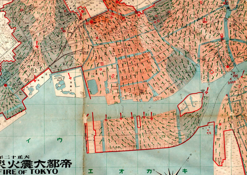 l-18 帝都大震災火災系統地圖 大正12年 - 新日本古地図学会 l-18 帝都大震災火災系統地圖 大正12年 - 新日本古地図学会