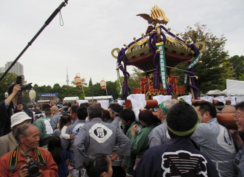 江戸下町と神輿をコンセプトに始まった「大江戸神輿まつり IN 木場公園