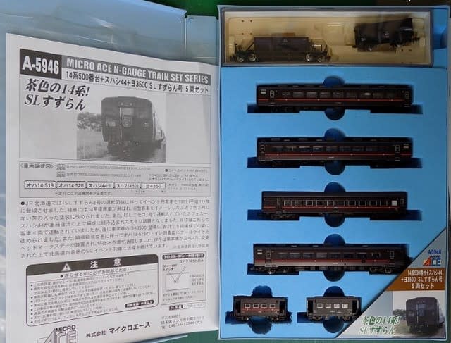 MICROACEのA5946 SLすずらん号の車掌車などを弄る。 最終回