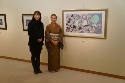 加藤千代さん染画展 - 本日はスポットライト日和!! 加藤千代さん染画展 - 本日はスポットライト日和!!
