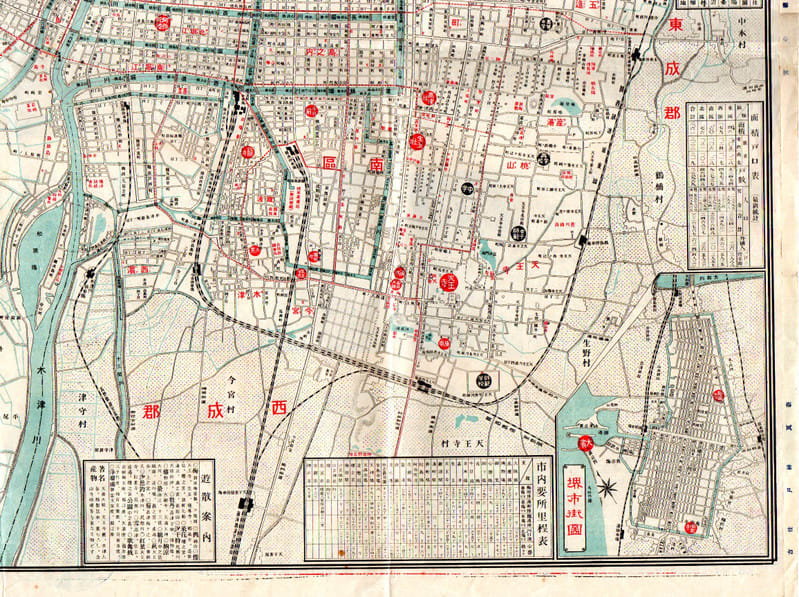 I-150 大阪市街全圖 明治40年 - 新日本古地図学会 I-150 大阪市街全圖 明治40年 - 新日本古地図学会