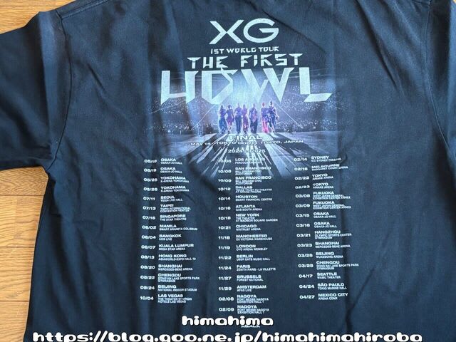XG ツアーTシャツ The First HOWL FINAL 東京ドーム - メルカリ