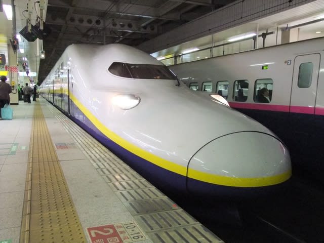新品】E4系Max座席シートから作られたポーチ