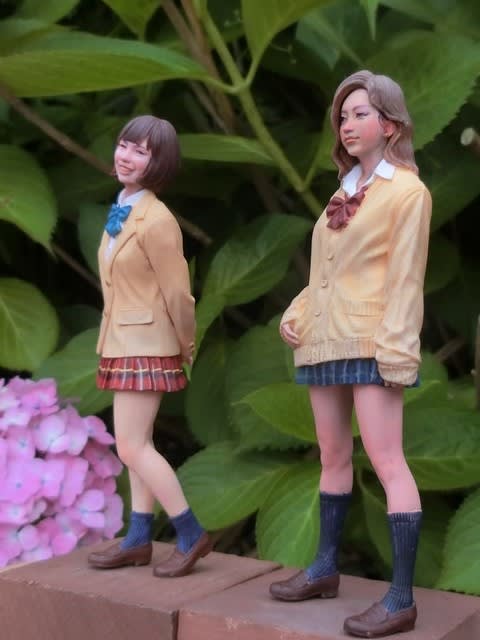 1/12 ハセガワ まっつくさん原型 JKメイト カーディガン 完成