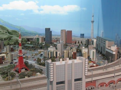 東京タワー 街並み ジオラマ 鉄道模型 あたたか