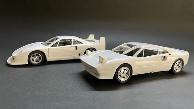 フジミ 1/24 フェラーリ 288GTO & F40LM 製作記 - 松輪で10キロ