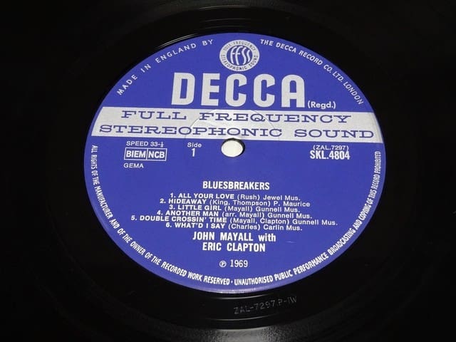 アナログレコードのオリジナル盤を探し求めて。(ERIC CLAPTON