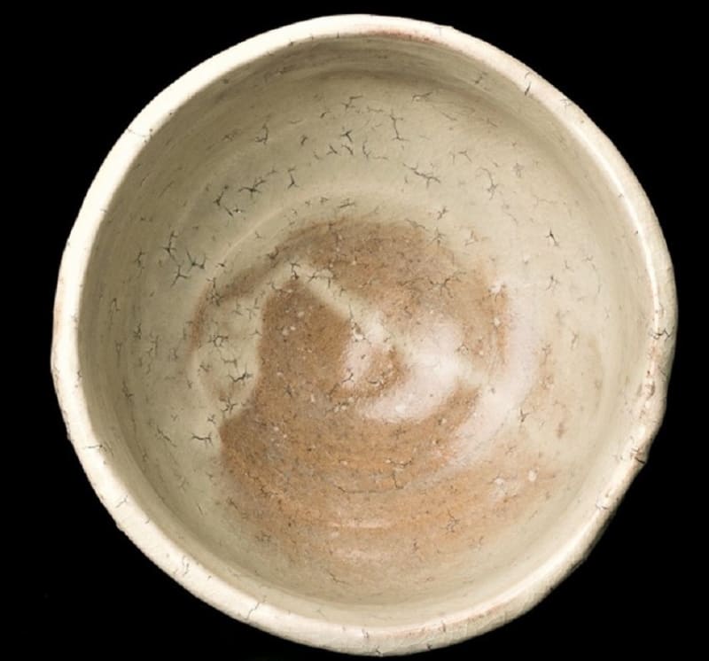 鬼萩茶碗 月形那比古作 - 夜噺骨董談義