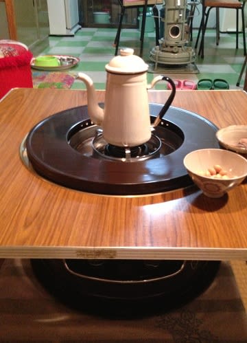 コロナ 石油コンロ テーブル付き