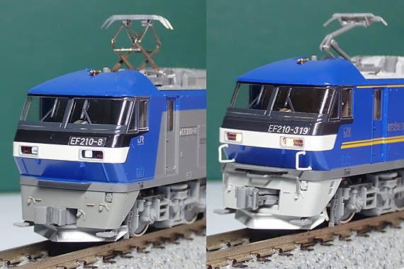 KATOのEF210形・0番台初代製品と最新の300番台を並べる - K KATOのEF210形・0番台初代製品と最新の300番台を並べる - K