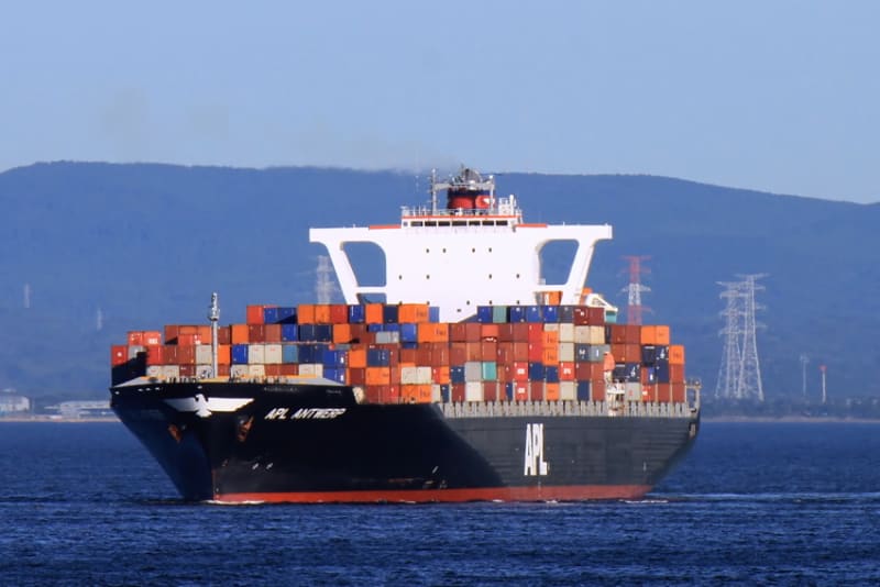 コンテナ船模型　APL CHINA コンテナタンカー APL 70cmL 木製完成品 : 模型帆船ショップ