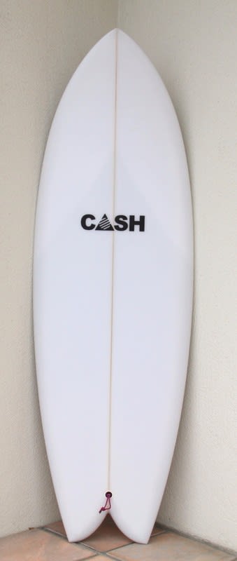 Uesd Cash surfboards ”Fish Twin 5'6 steve boysen MADE IN USA
