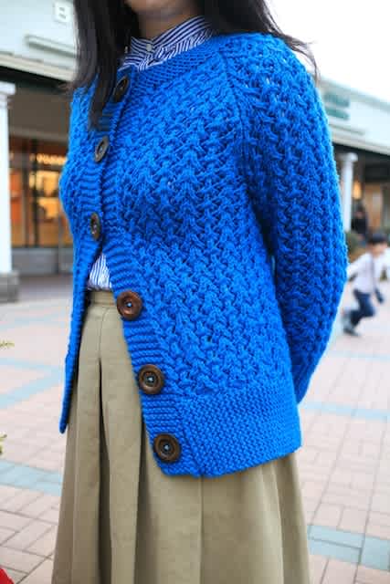 Big Button Cardigan finished!!! - witch's knitting room