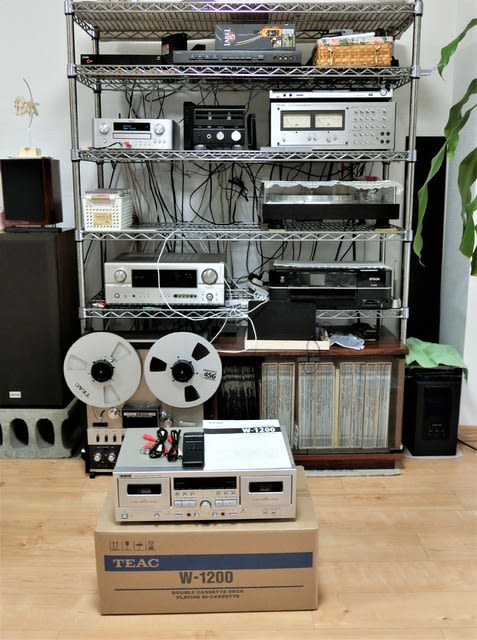 カセットデッキ TEAC W-1200 が届きました - どろ亀のプロムナード カセットデッキ TEAC W-1200 が届きました - どろ亀のプロムナード