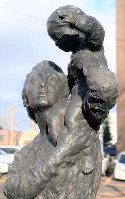 人気セール2024母子像 石像 現代アート オブジェ