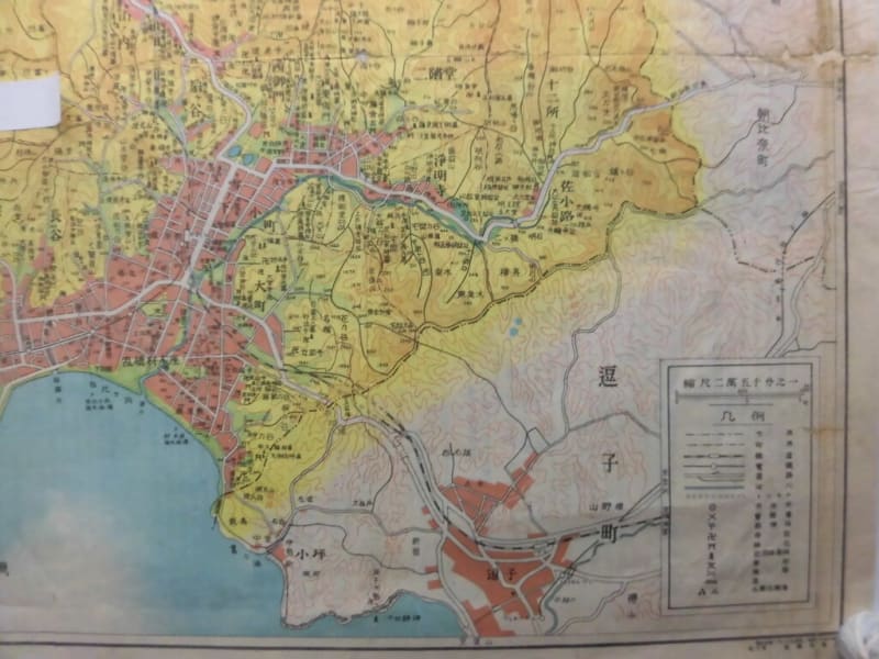 Yahoo!オークション - d1716) 鎌倉市全図 江の島地図 名所案内記