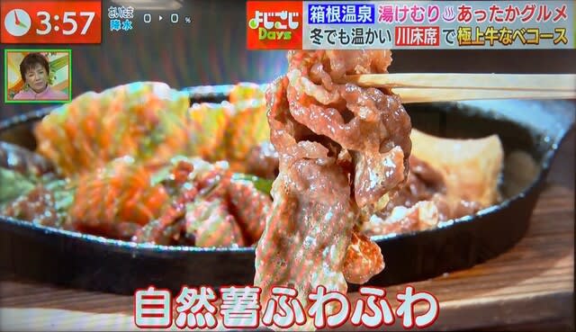 雛形あきこさんご来店！箱根湯本の「牛なべ 右近」がテレビ東京