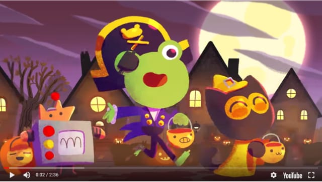 Googleのロゴ ハッピーハロウィン 17 Etoile Googleのロゴ ハッピーハロウィン 17 Etoile