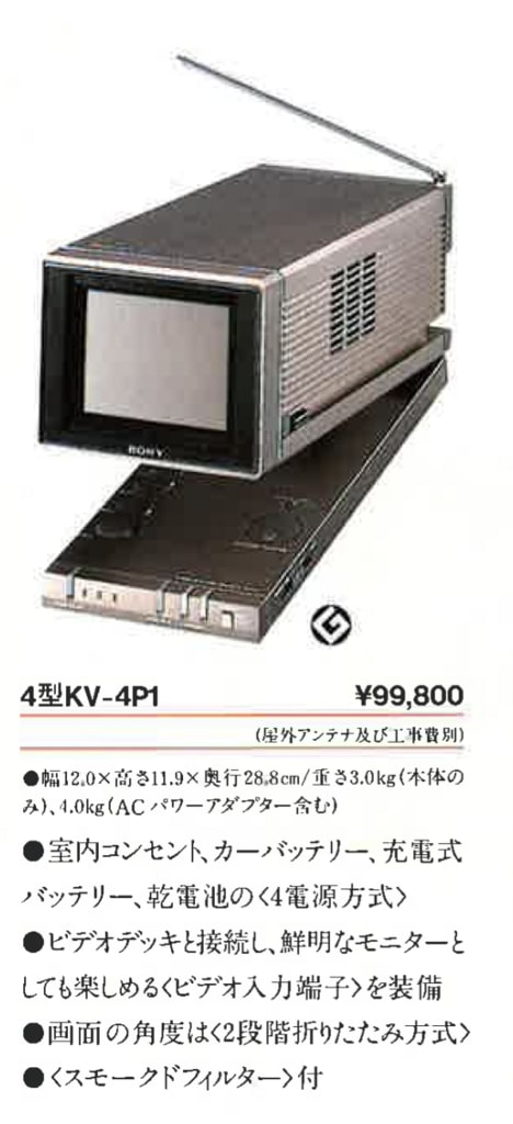 SONY KV-4P1 について - Decca Decolaがお嫁入り