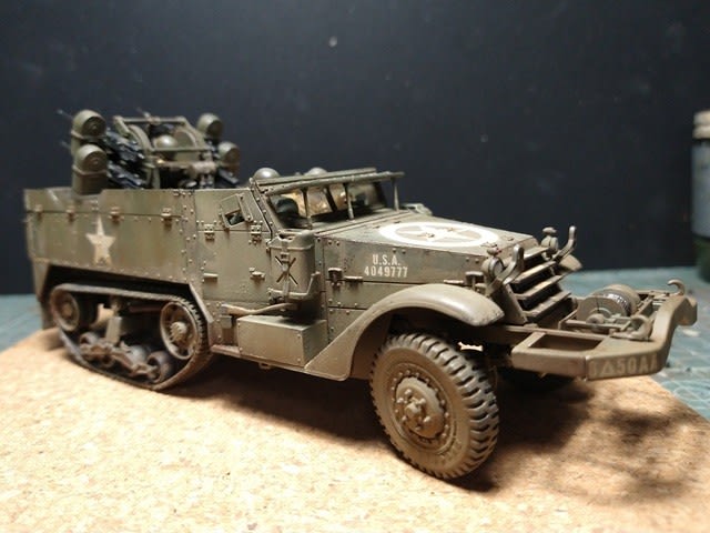 タミヤ1/35 アメリカ 自走対空機銃 M16 スカイクリーナー 製作記
