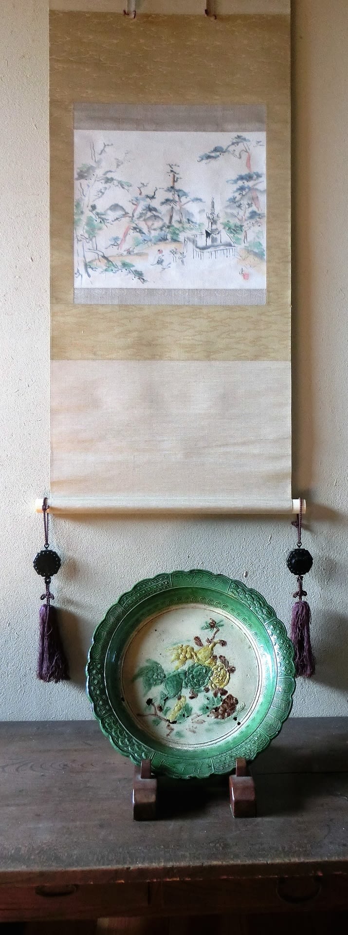 源内焼 その85 三彩獅子牡丹鉢 - 夜噺骨董談義 源内焼 その85 三彩獅子牡丹鉢 - 夜噺骨董談義