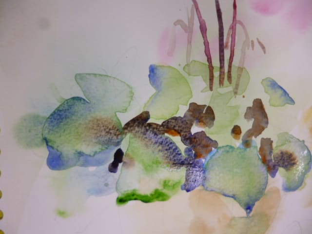 画材研究「透明水彩」の様子 - SAKURA Artsalon Tokyo