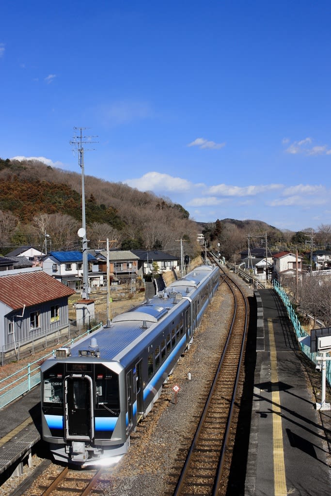 1/29 八高線GV-E400試運転 - 北線の風 1/29 八高線GV-E400試運転 - 北線の風