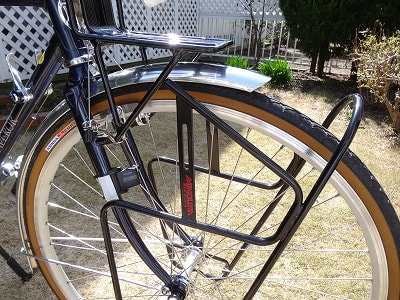 NAGAOKAアルミ製フロントキャリア ランドナー/自転車サイド