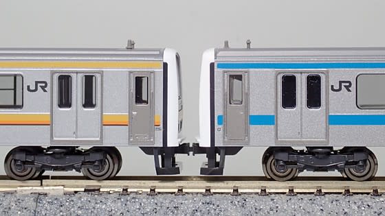 つなぎの車でした。TOMIX・209系2200番台南武線が入線したよ つなぎの車でした。TOMIX・209系2200番台南武線が入線したよ
