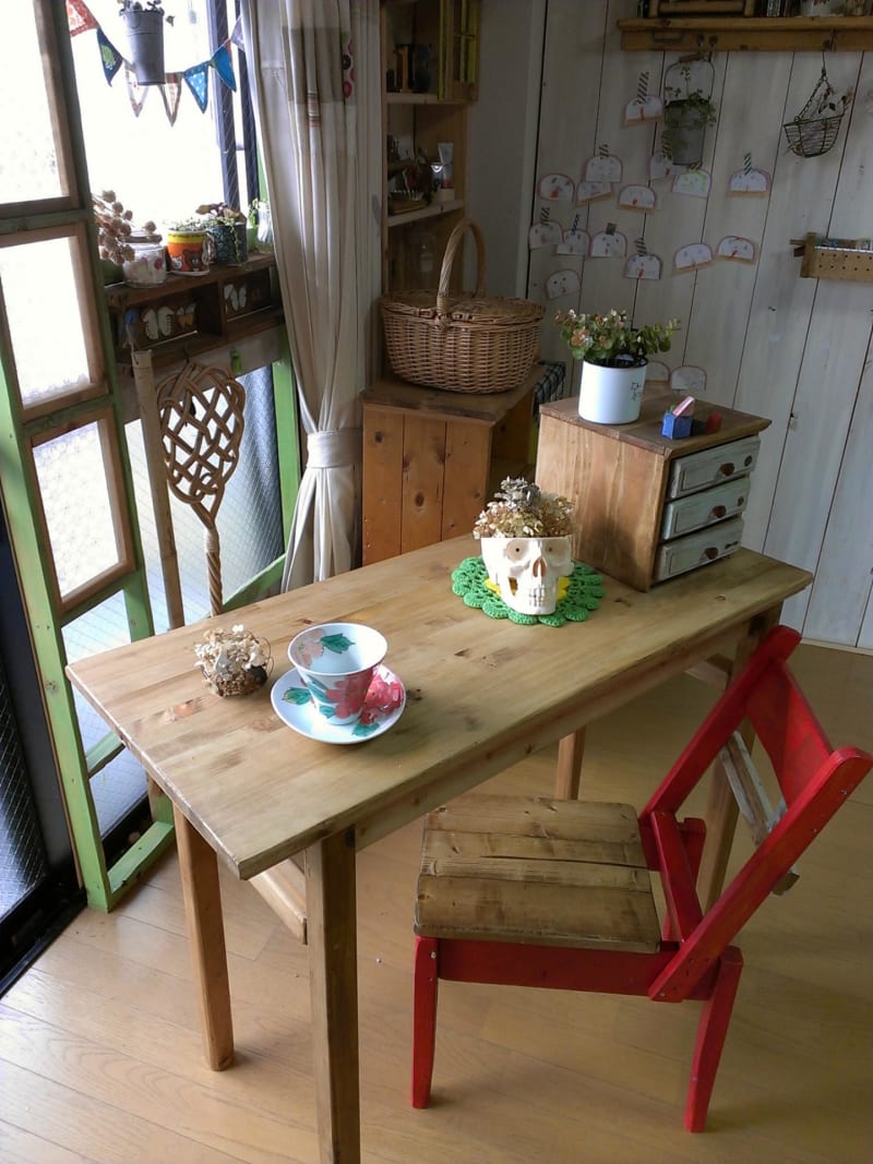 _~)♪ DIY テーブルの作り方記事 ☆ 完結編で～す♪♪ でっき