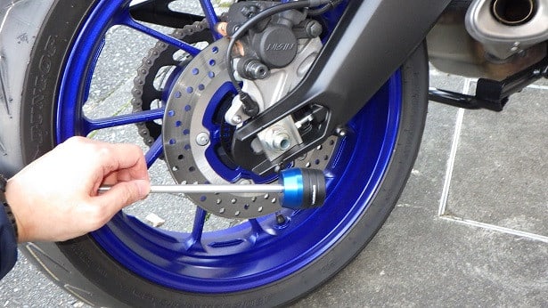 【美品】SPEEDRA アクスルスライダー+小物　Tracer900GT使用