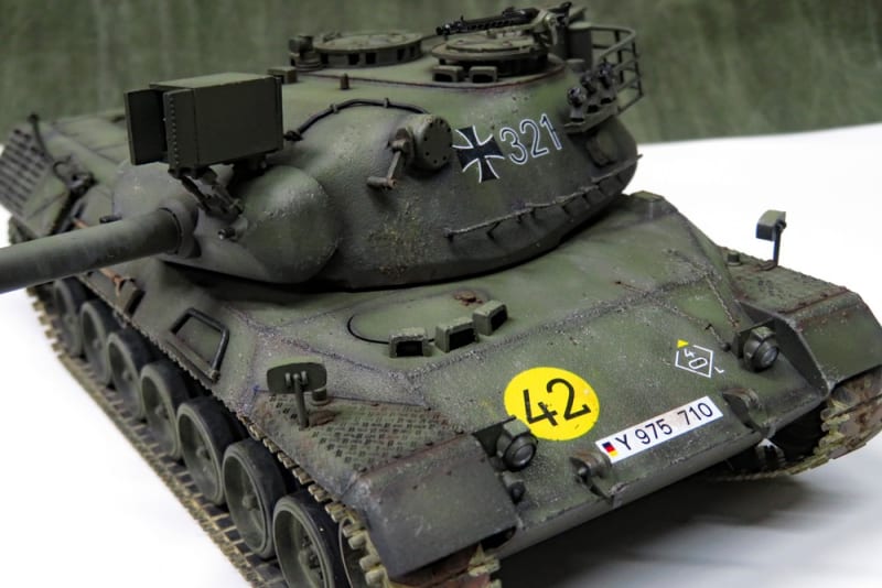 西ドイツ・レオパルド中戦車 #11 完成 - はじめの戦車模型づくり