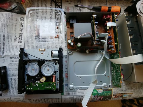 カセットデッキ Victor TD-EX7 修理 - トランスポーターとオートバイトライアルと日記の備忘録