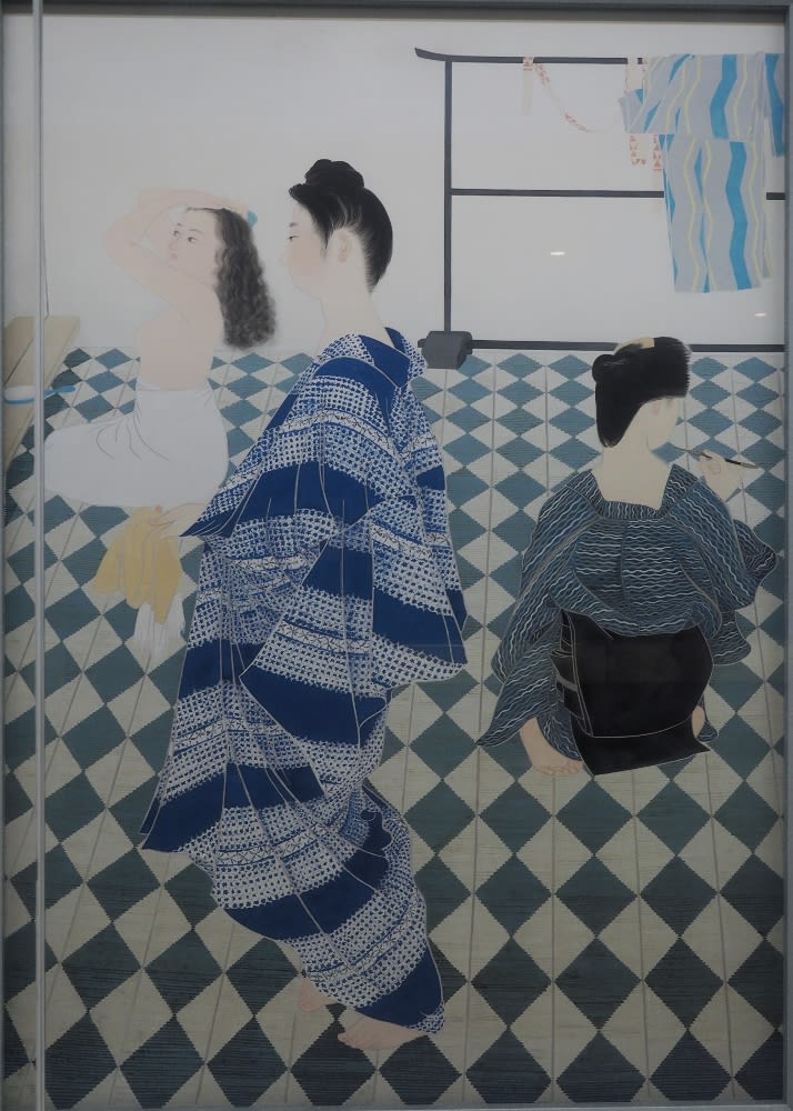 web限定セール 女性初の日本美術院同人小倉遊亀木版画夏草上村松園片岡球子 版画