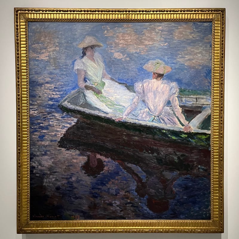 国内発送 クロード・モネ、「Young Women （2022年8月 Boat」、厳選 in 絵画