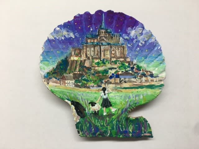 令和元年第一回貝絵アート展入賞作品です。 - SDGs環境アート
