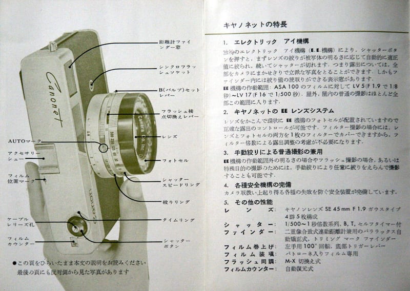 キャノンキャノネット使用説明書1961の写真一覧-ch267592 キャノンキャノネット使用説明書1961の写真一覧-ch267592