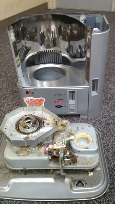 芯式 石油ストーブ NC-S22A の修理 というか清掃？1／3 - 帆