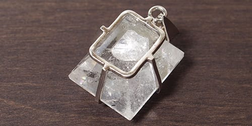 貫入水晶（クォーツインクォーツ）ペンダントトップ - Natural