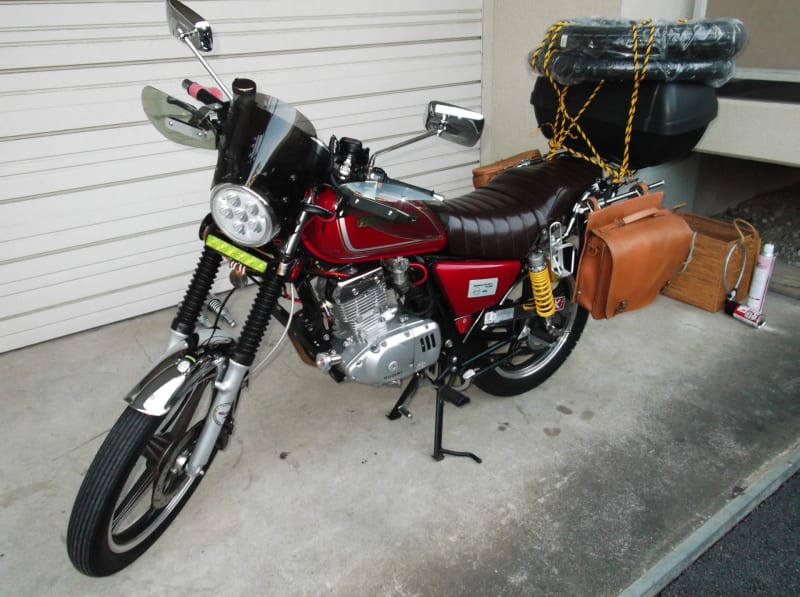 GN125-2Fタイヤ交換・その他メンテ No,1 - BELLTREE号